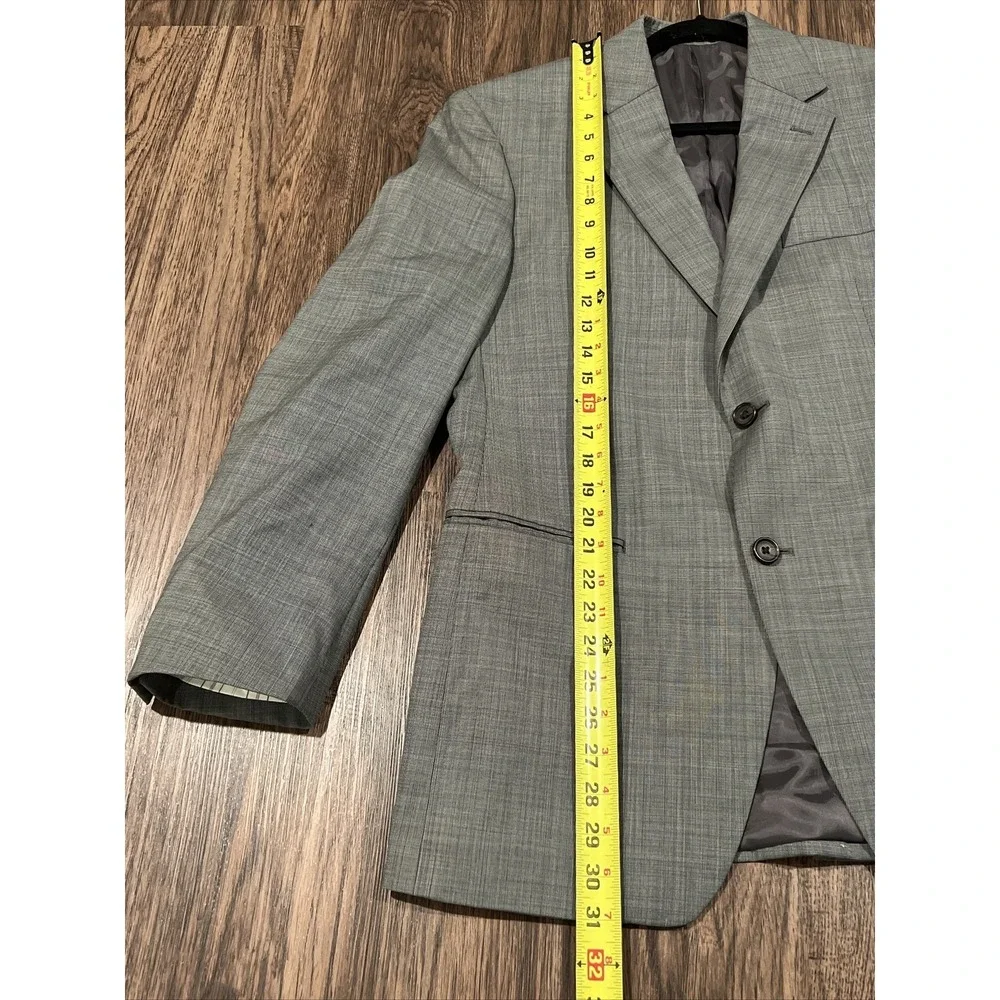 Lauren Ralph Lauren Men's Gray Sport Coat Jacket Blazer 38R 100% Wool
